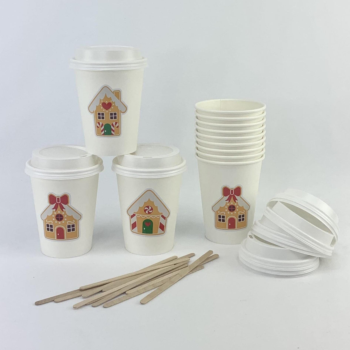 Gingerbread House Cups - Stesha Party