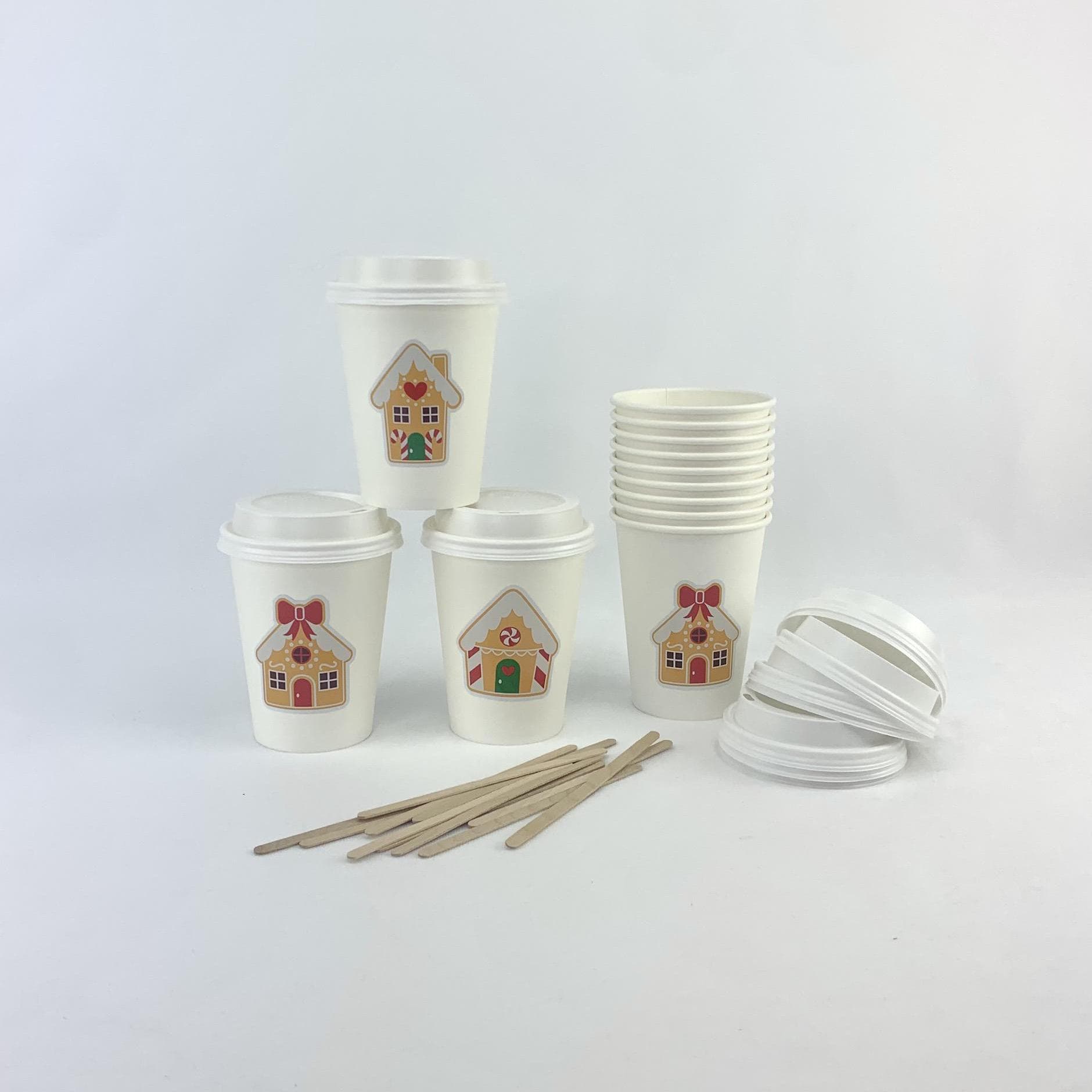 Gingerbread House Cups - Stesha Party