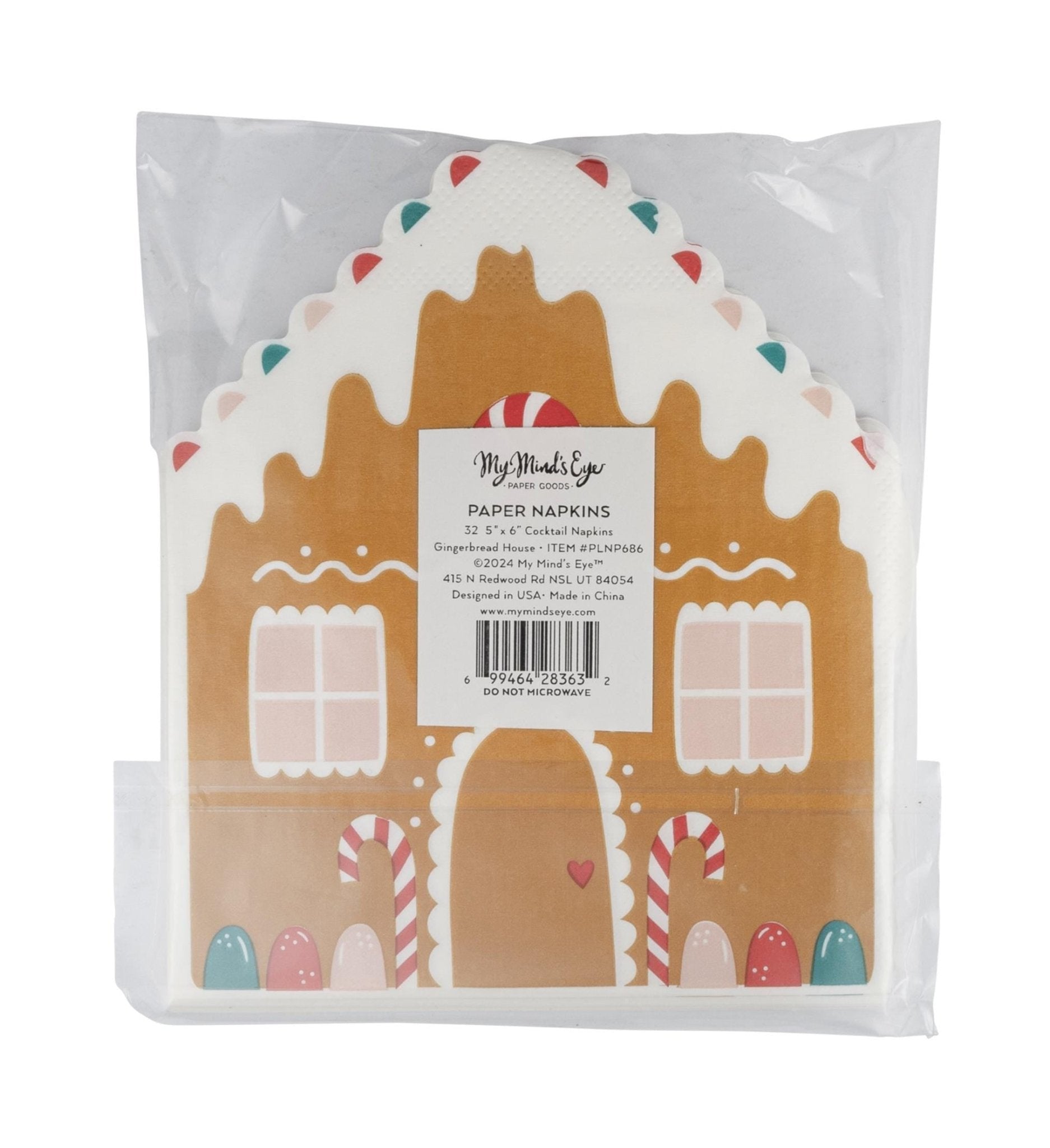 Gingerbread House Napkins - Stesha Party