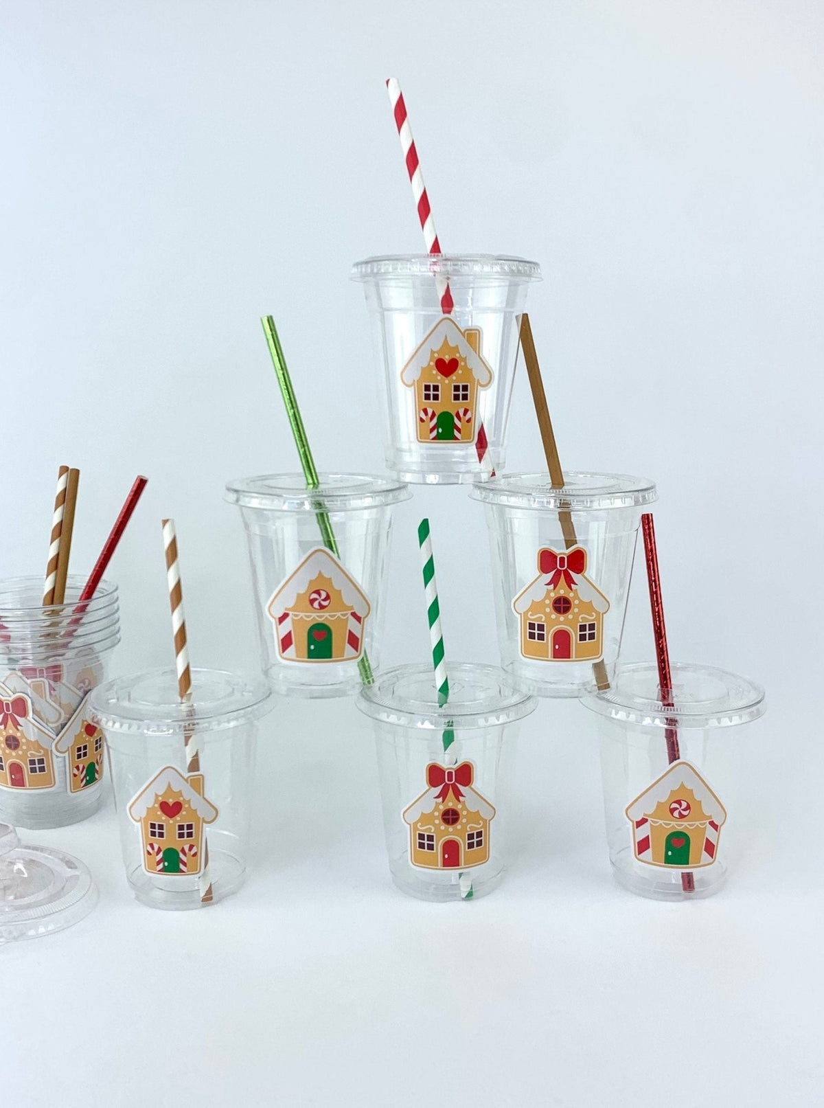 Gingerbread House Party Cups - Stesha Party