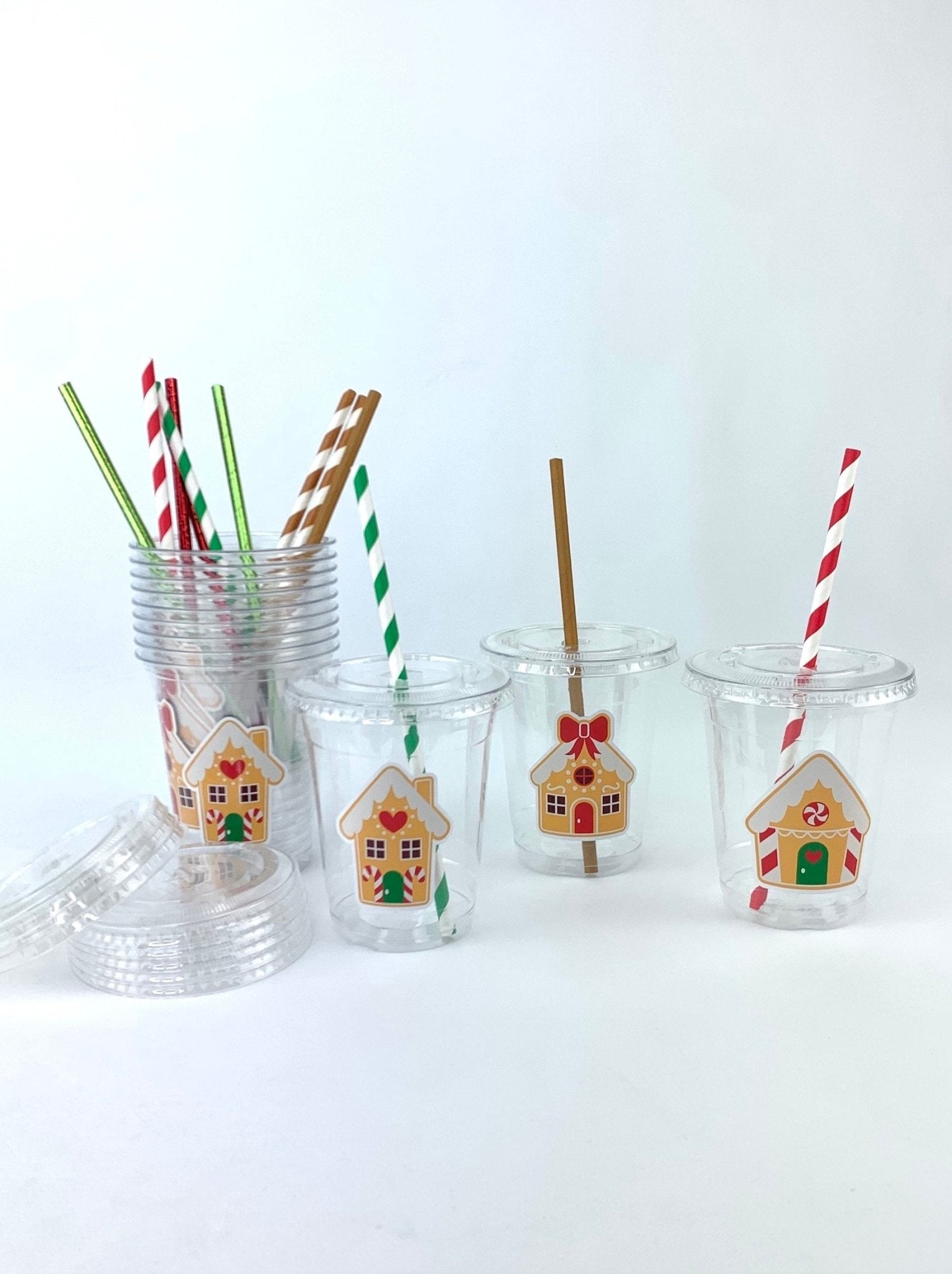 Gingerbread House Party Cups - Stesha Party