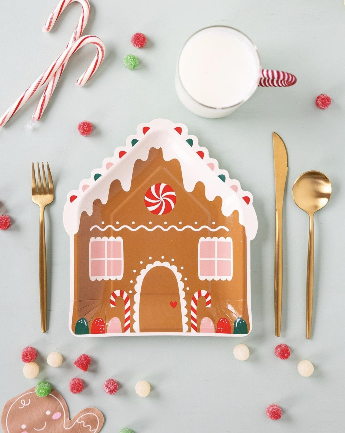 Gingerbread House Plates - Stesha Party