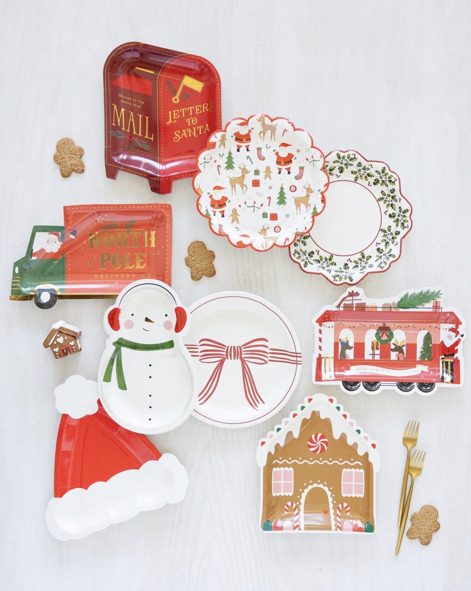 Gingerbread House Plates - Stesha Party