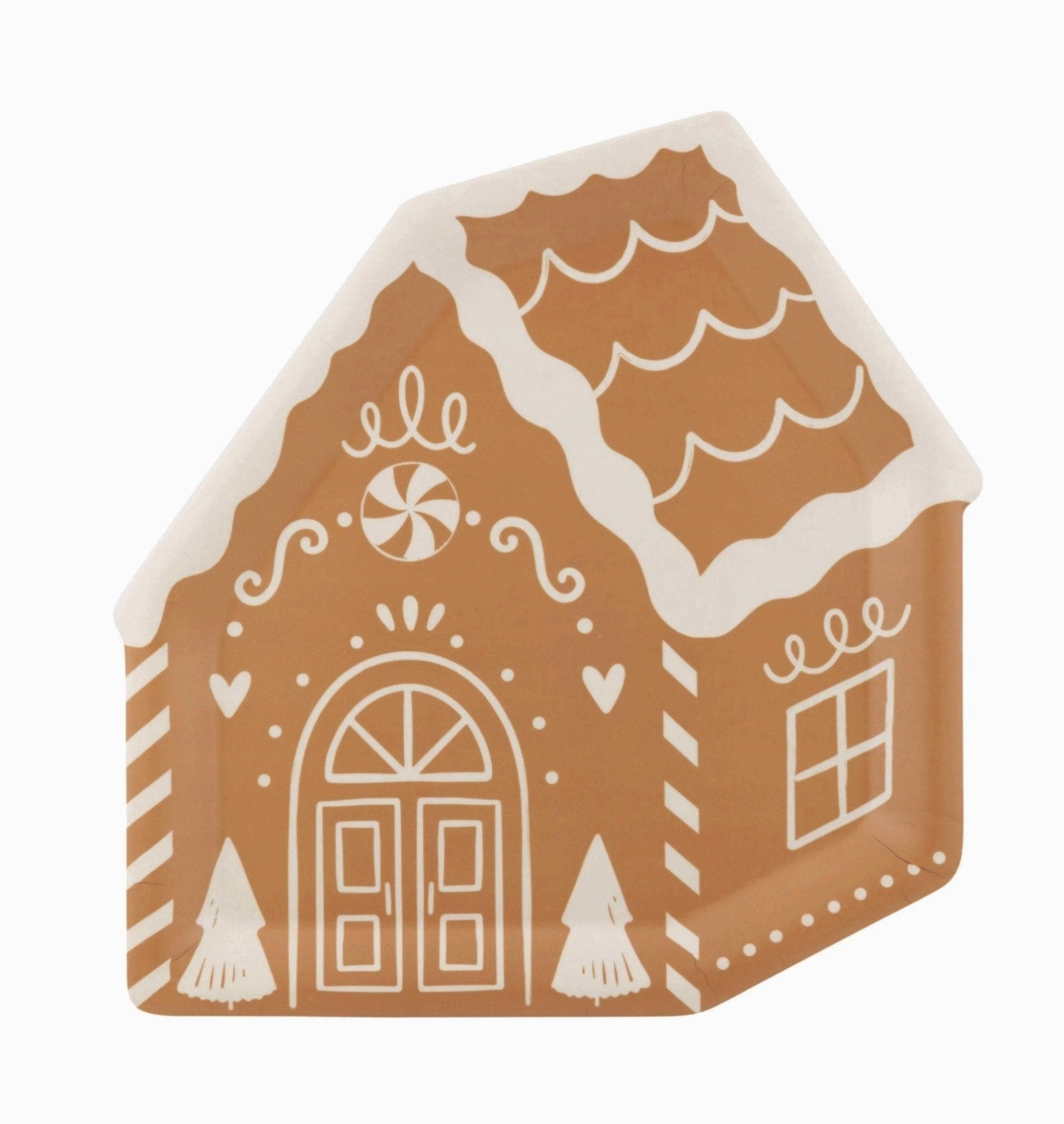 Gingerbread House Plates - Stesha Party