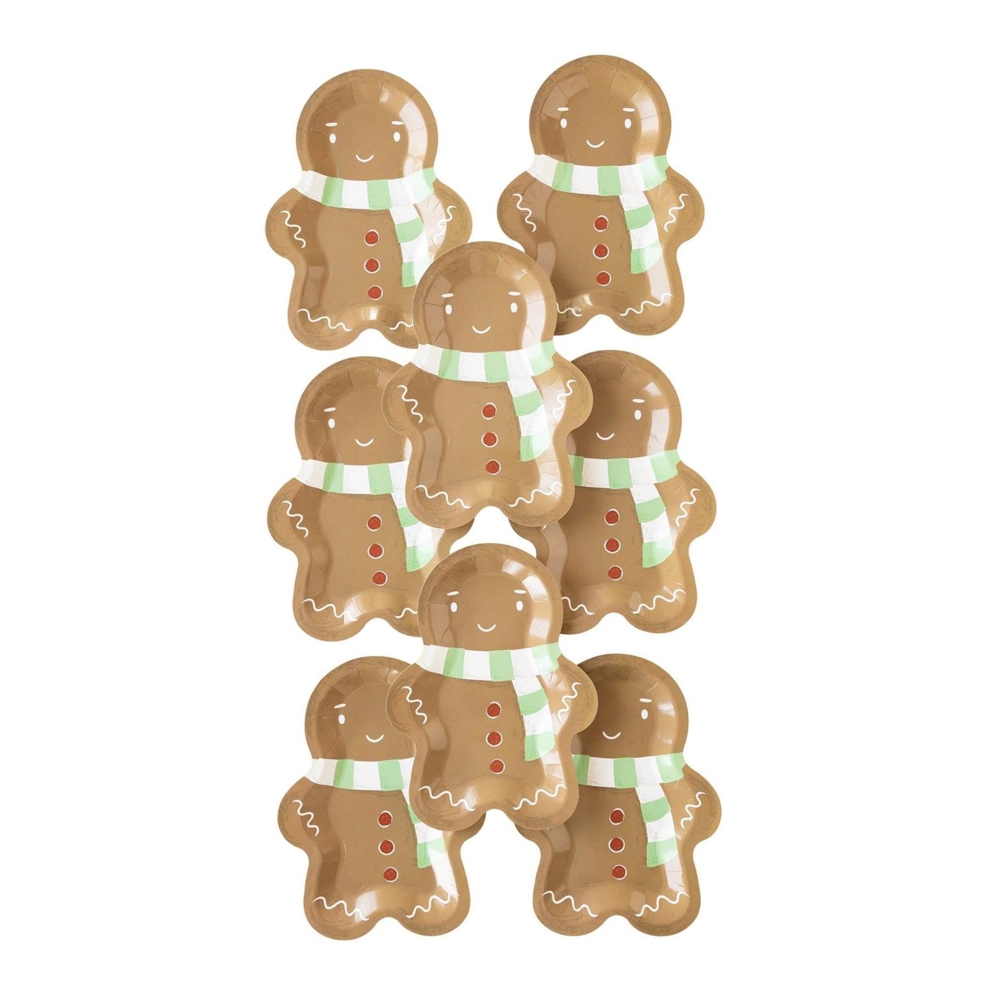 Gingerbread Man Party Plates - Stesha Party