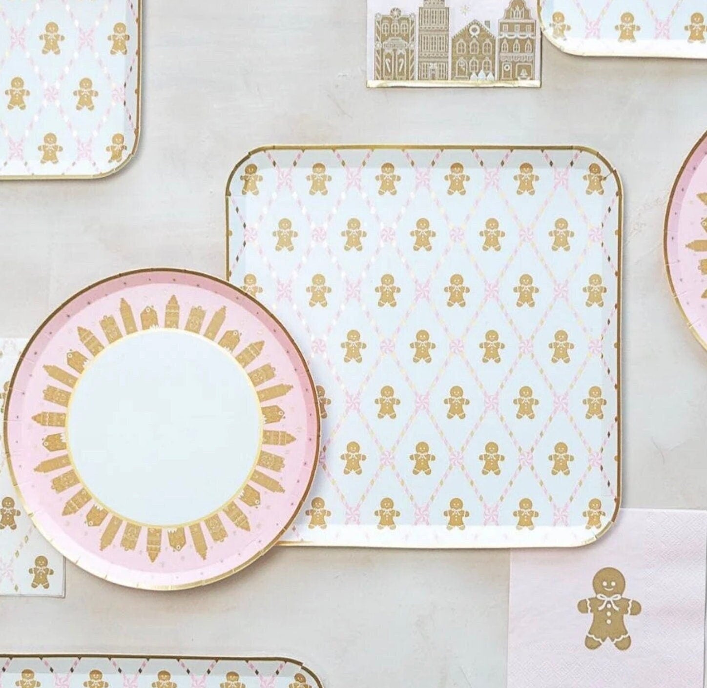 Gingerbread Party Plates - Stesha Party