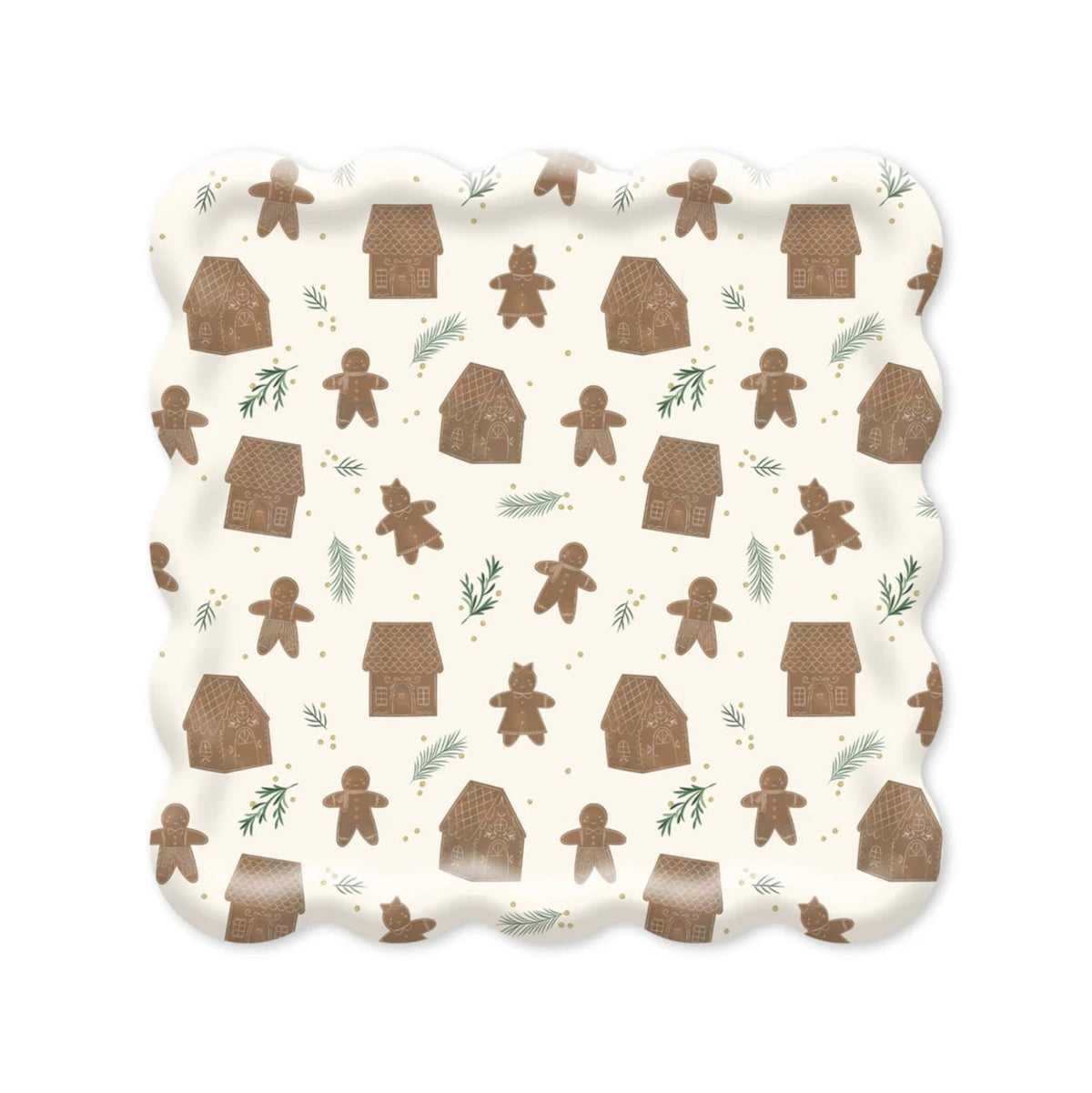 Gingerbread Party Plates - Stesha Party