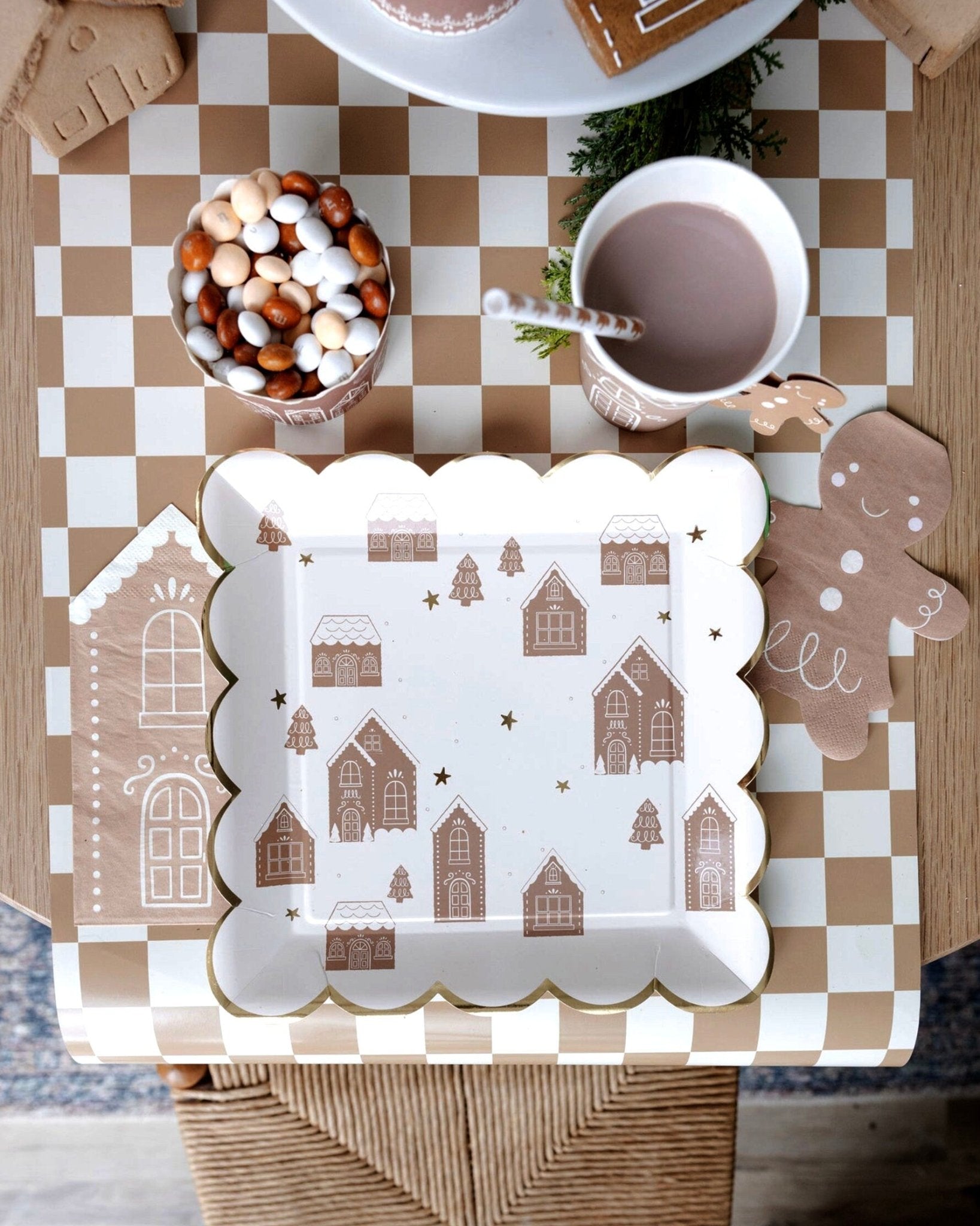 Gingerbread Village Plates - Stesha Party