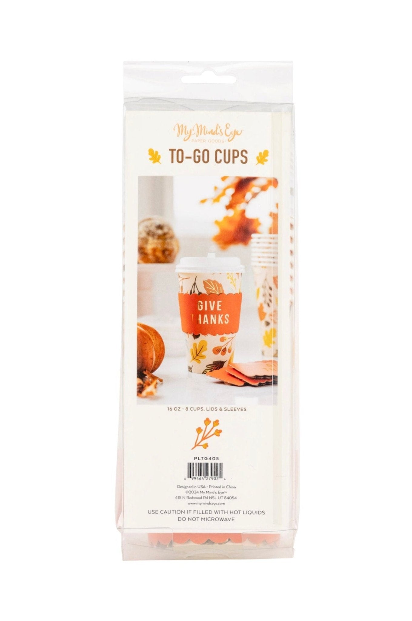 Give Thanks Hot To - Go Cups - Stesha Party