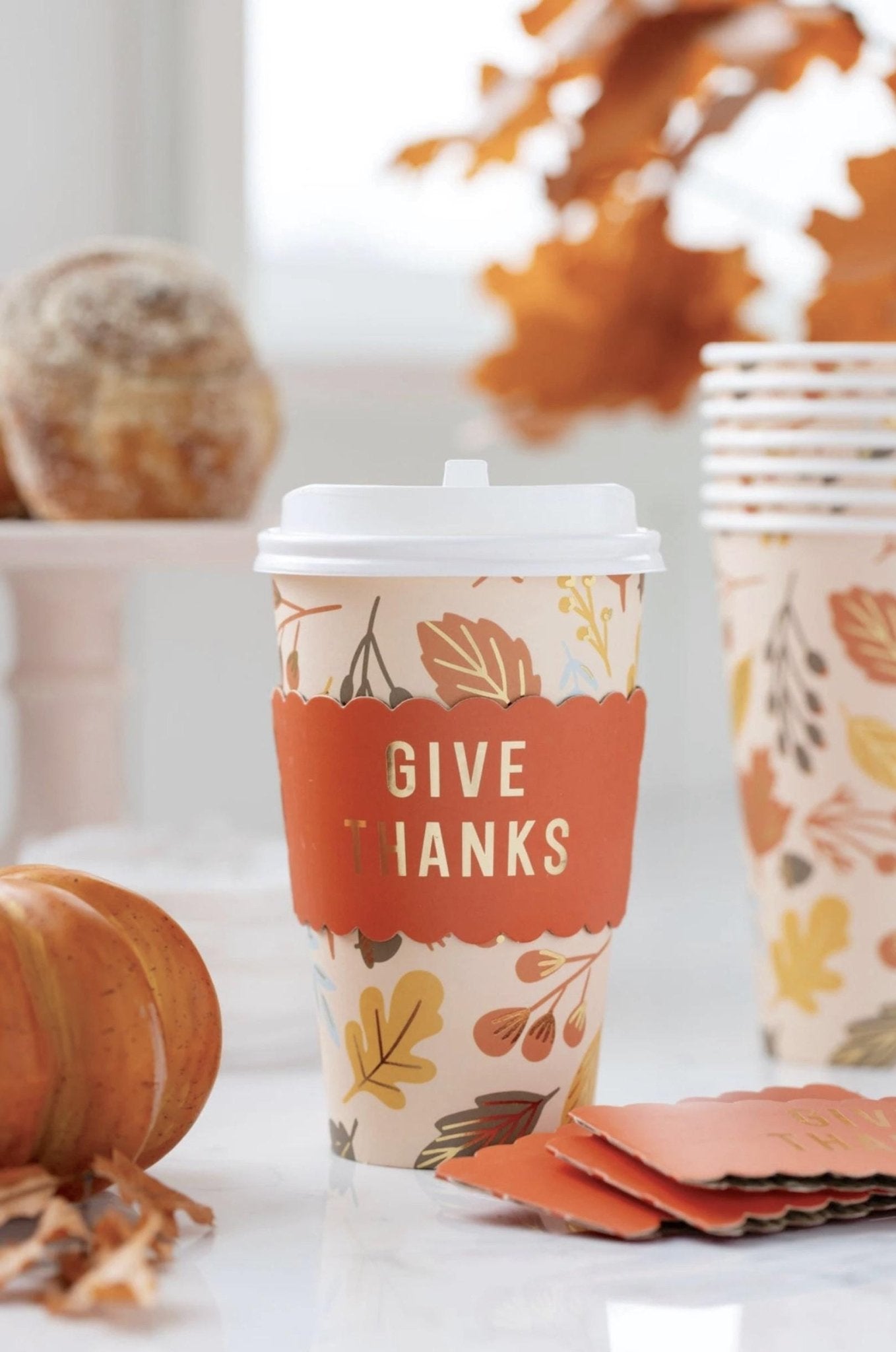 Give Thanks Hot To - Go Cups - Stesha Party