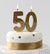 Glitter Gold Number 5" Candles - Stesha Party