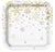 Gold & Silver Snowflake Cake Plates - Stesha Party