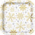 Gold & Silver Snowflake Dinner Plates - Stesha Party