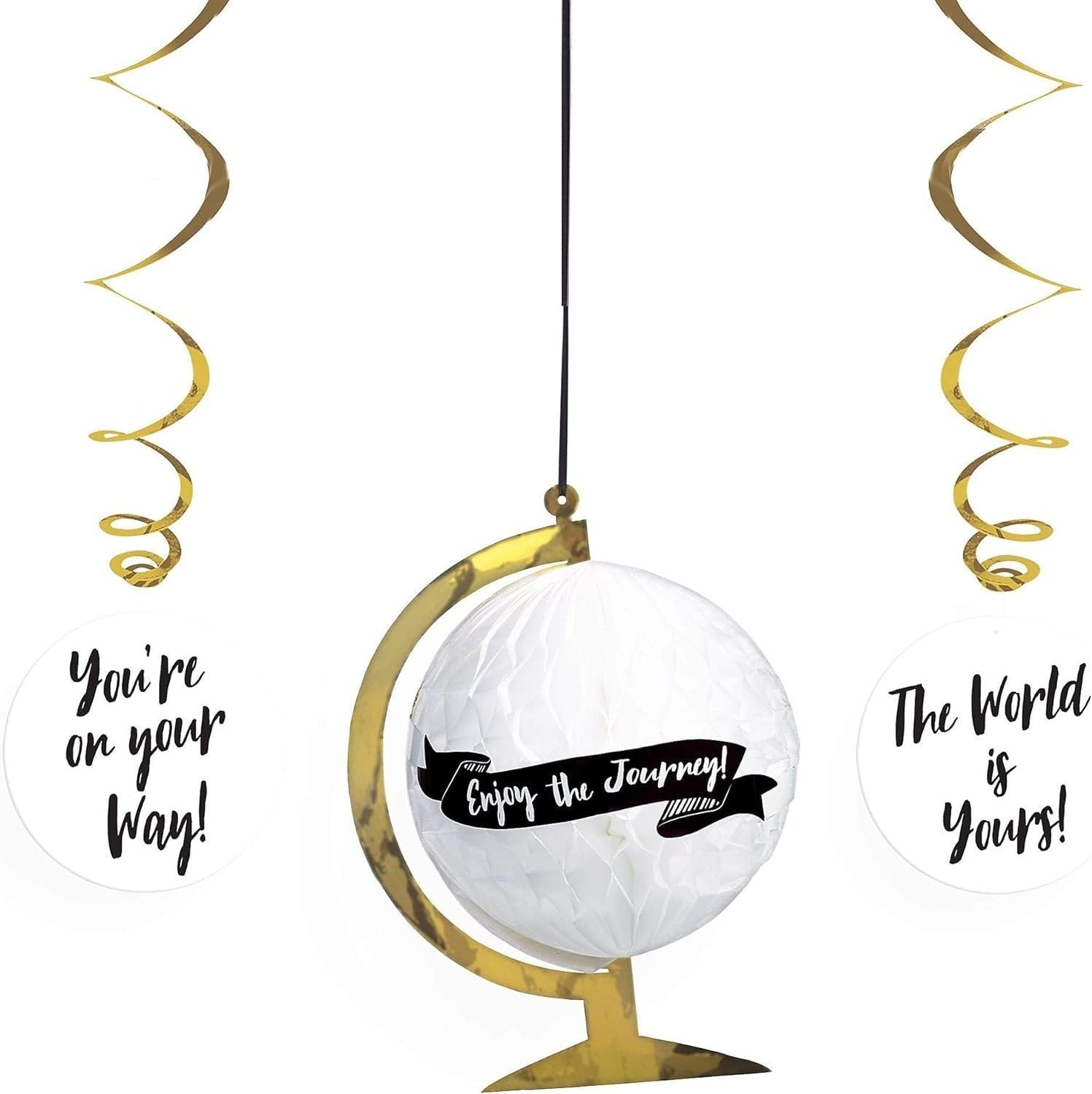 Graduation Globe Hanging Decoration 3ct - Stesha Party