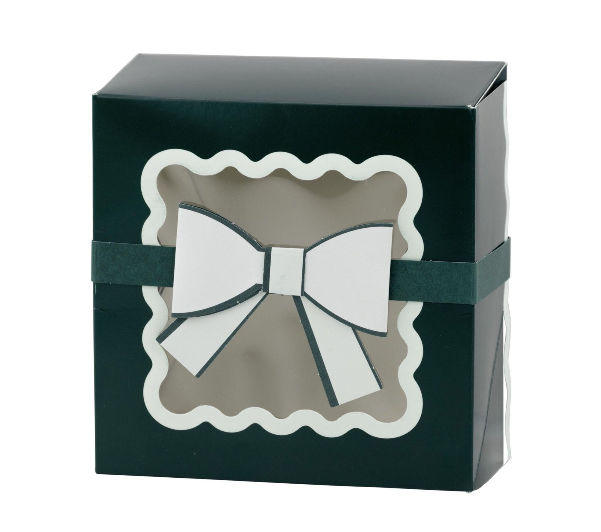 Green Bow Cookie Boxes 6ct - Stesha Party