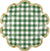 Green Gingham Paper Bowl Plates (8t) - Stesha Party