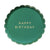 Green Happy Birthday Paper Plates 8ct - Stesha Party