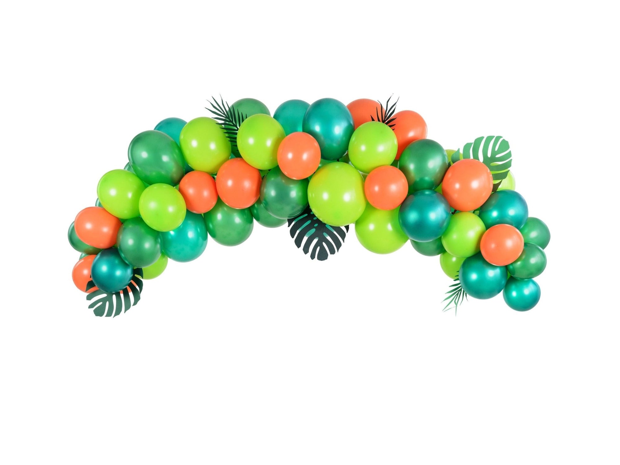 Green & Orange Balloon Garland - Stesha Party