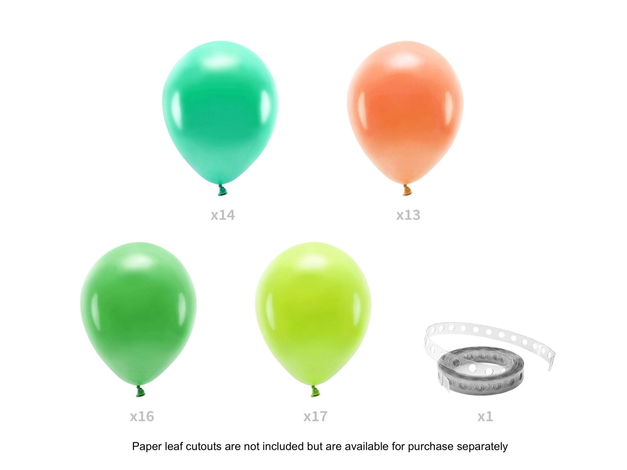 Green & Orange Balloon Garland - Stesha Party