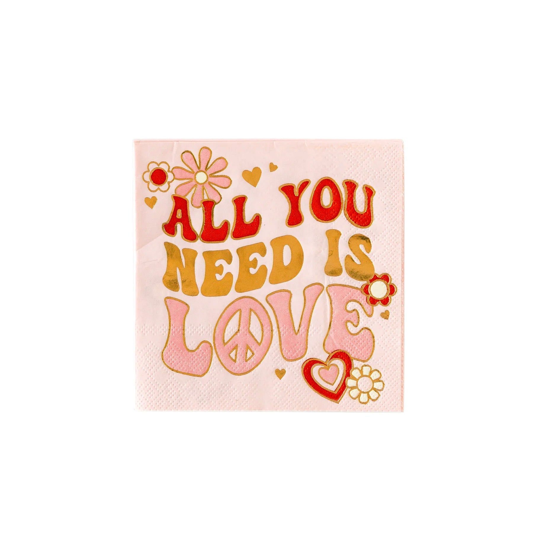 Groovy "All You Need Is Love" Napkins - Stesha Party