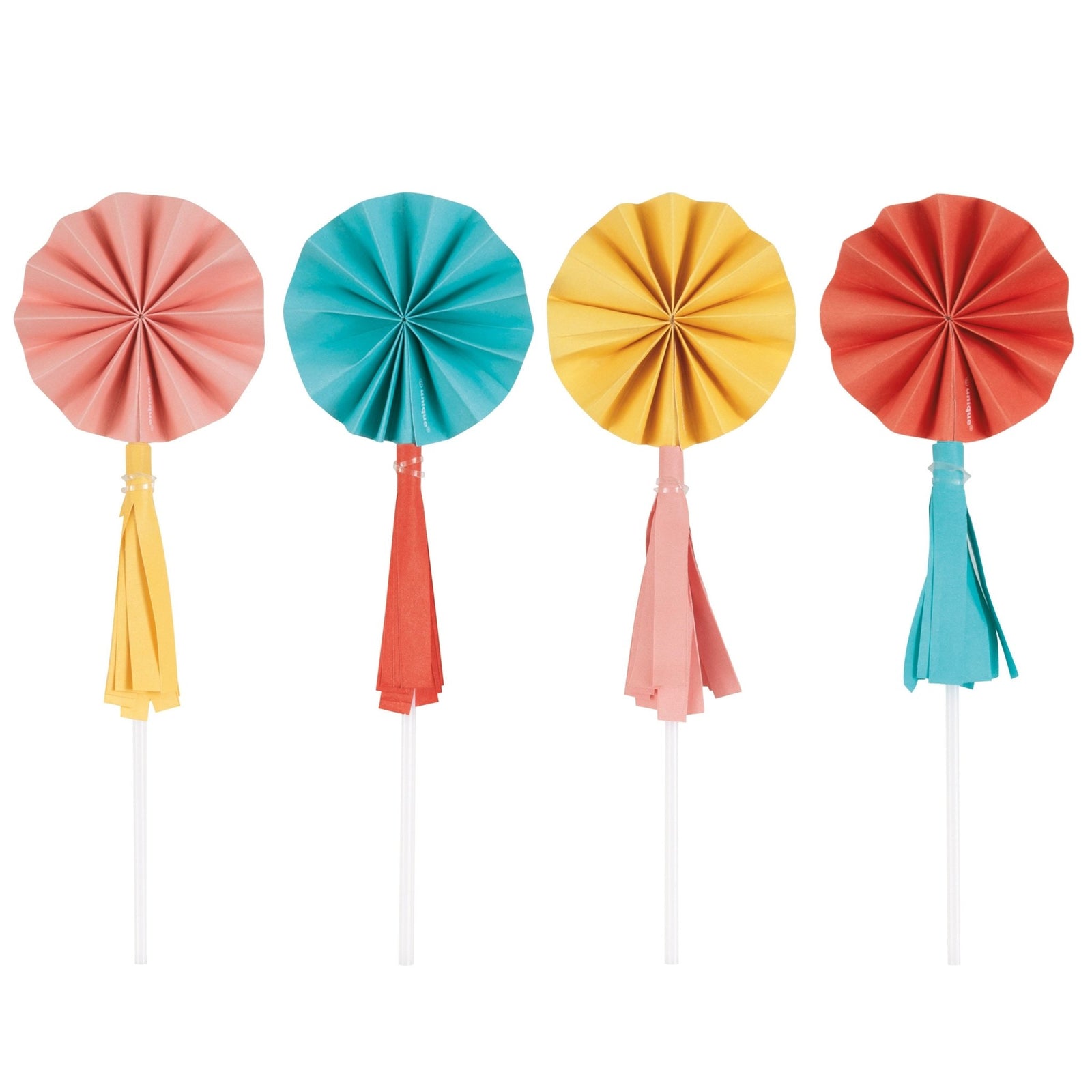 Groovy Colorful Cake Toppers 8ct - Stesha Party