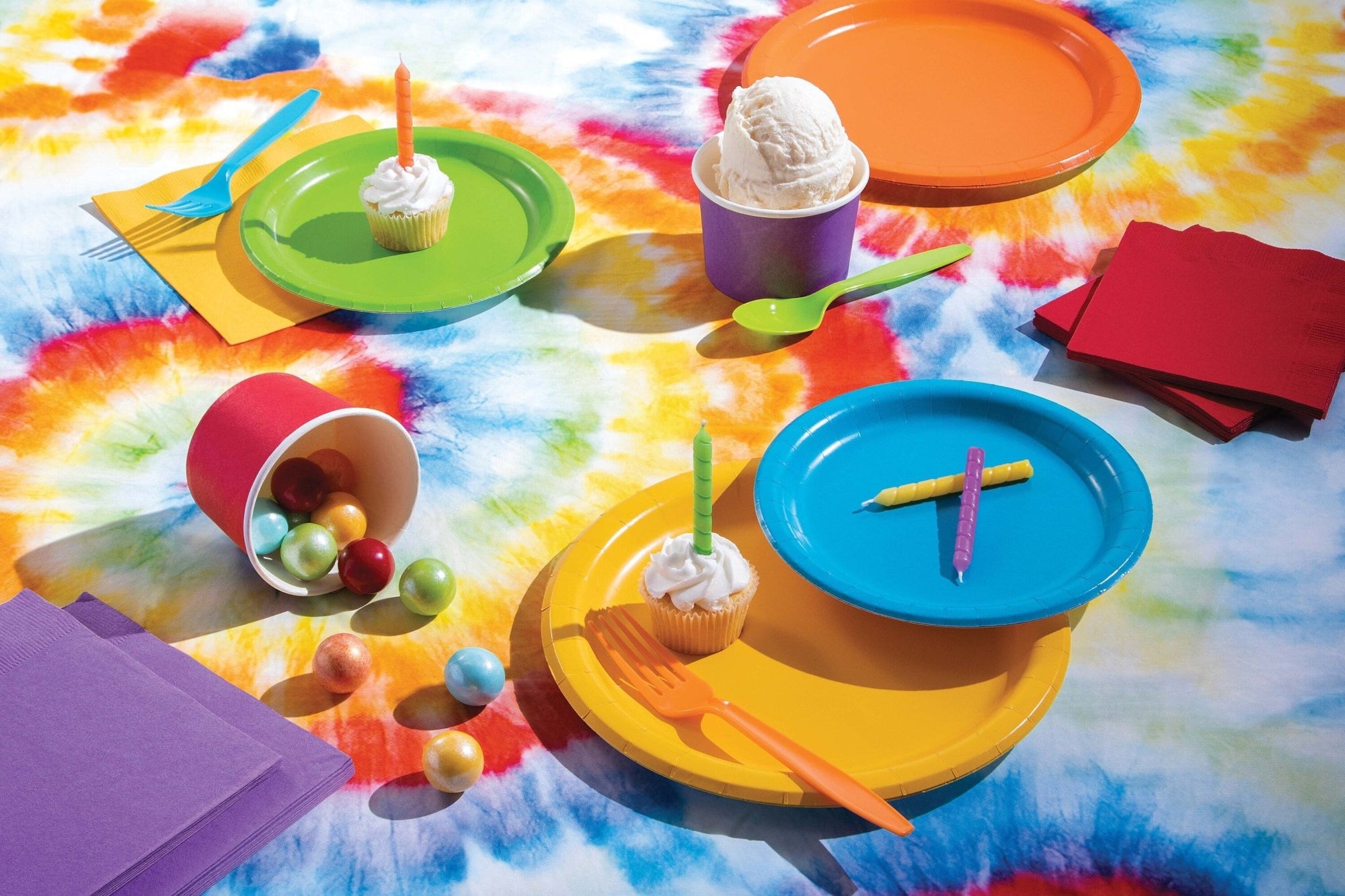 Groovy Tie Dye Tablecloth - Stesha Party