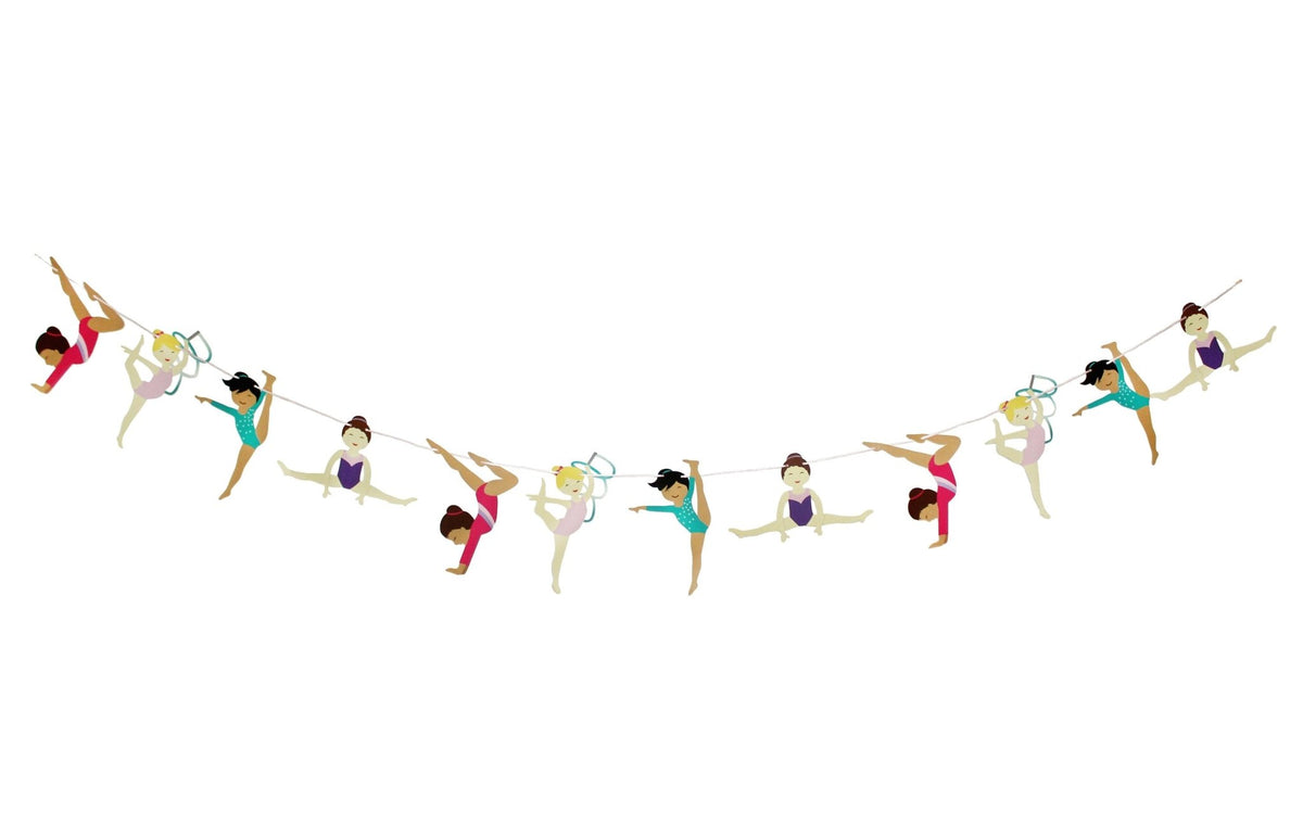 Gymnastics Party Paper Banner - Stesha Party