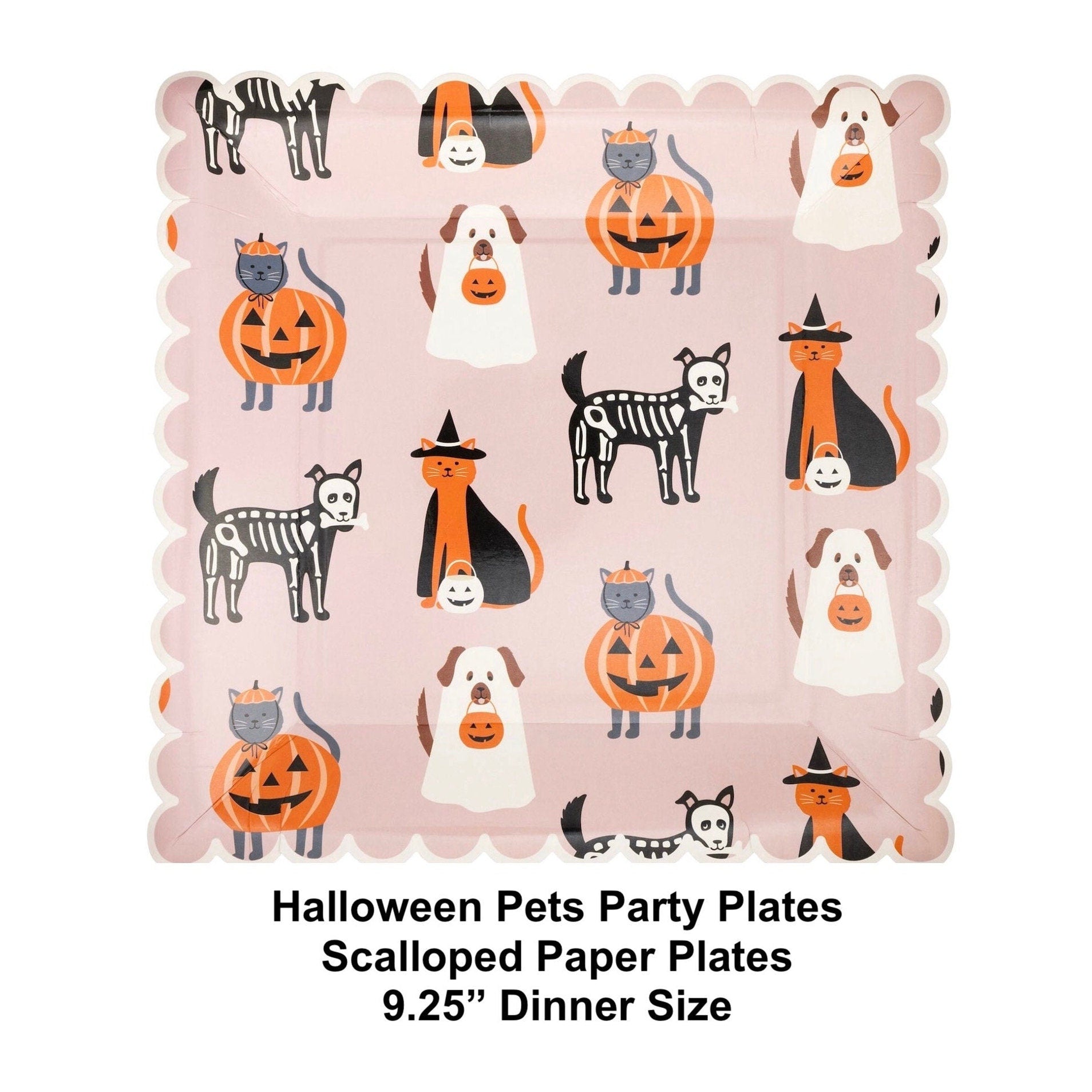 Halloween Pet Plates - Stesha Party