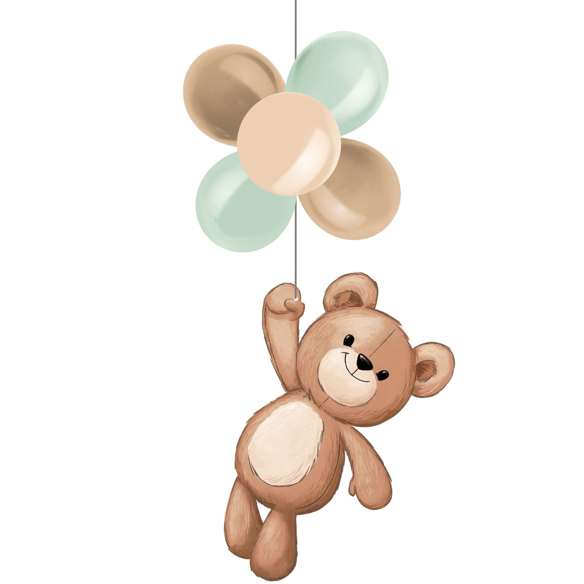 Hanging Teddy Bear Party Decoration - Stesha Party