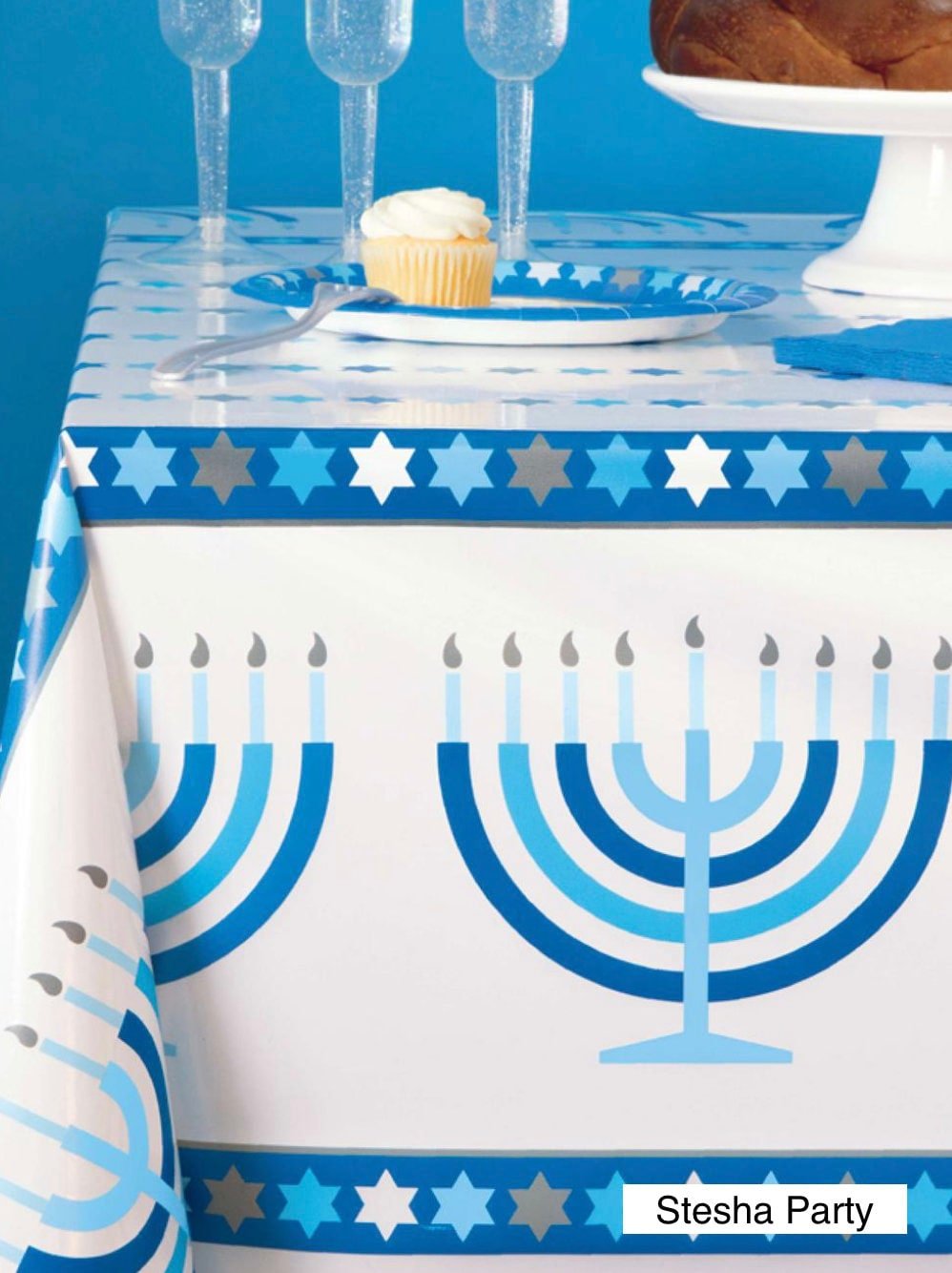 Hanukkah Party Tablecloth - Stesha Party