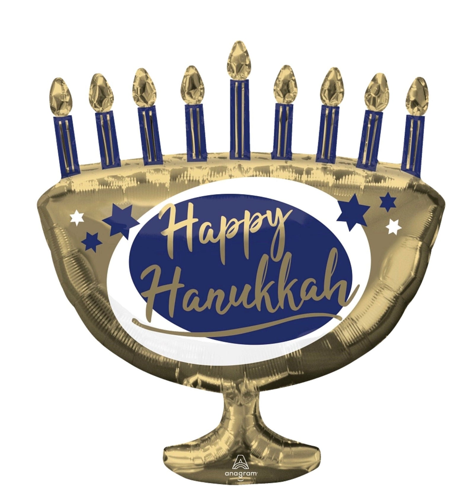 Happy Hanukkah Menorah Balloon - Stesha Party