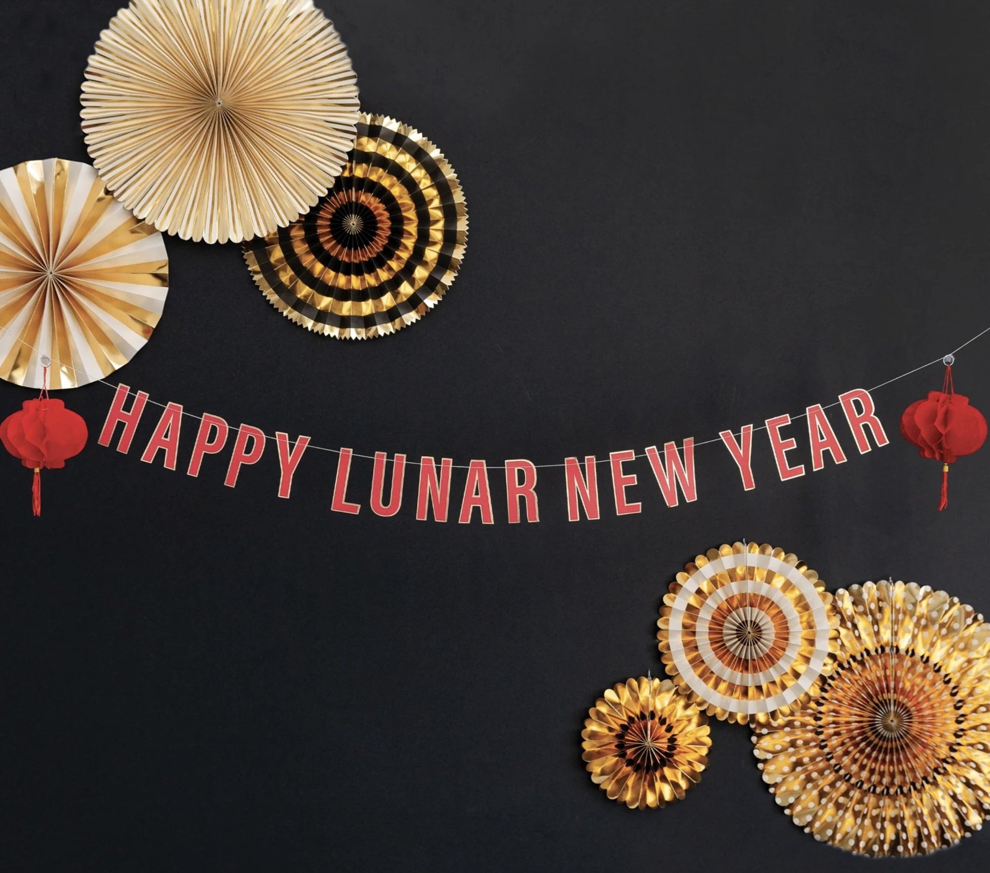 Happy Lunar New Year Banner - Stesha Party