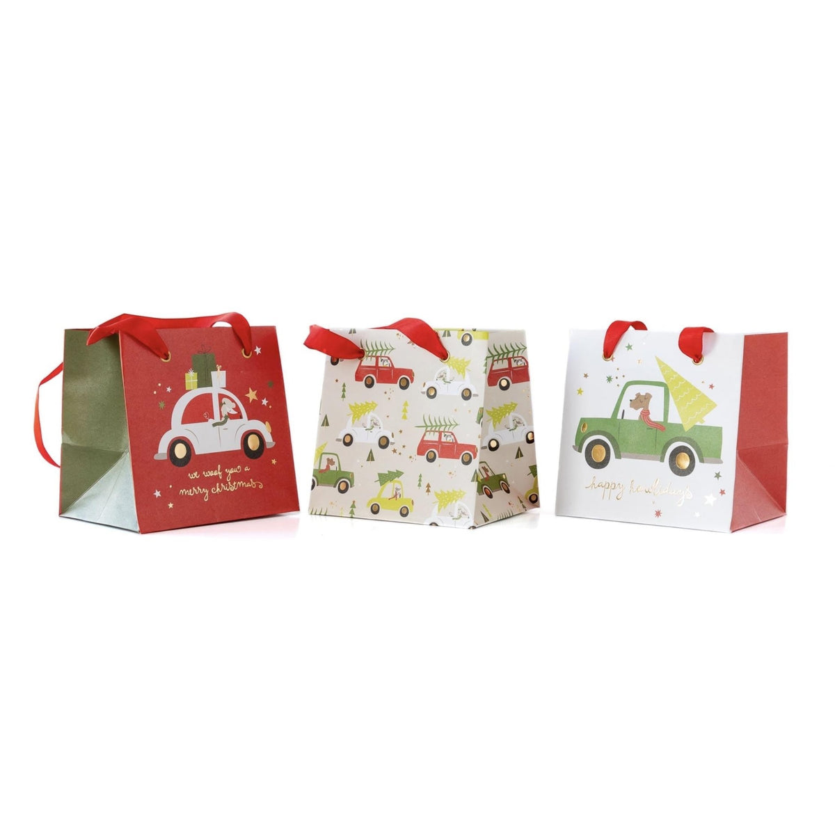 Holiday Dogs Gift Bags x6 - Stesha Party