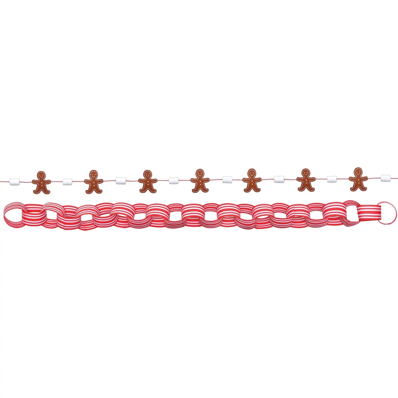 Holiday Gingerbread Garland 2 - Piece Set - Stesha Party