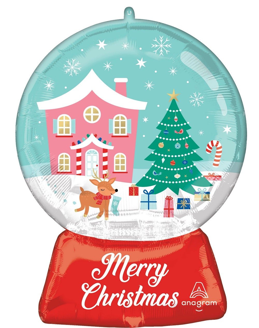 Holiday Snow Globe Balloon - Stesha Party