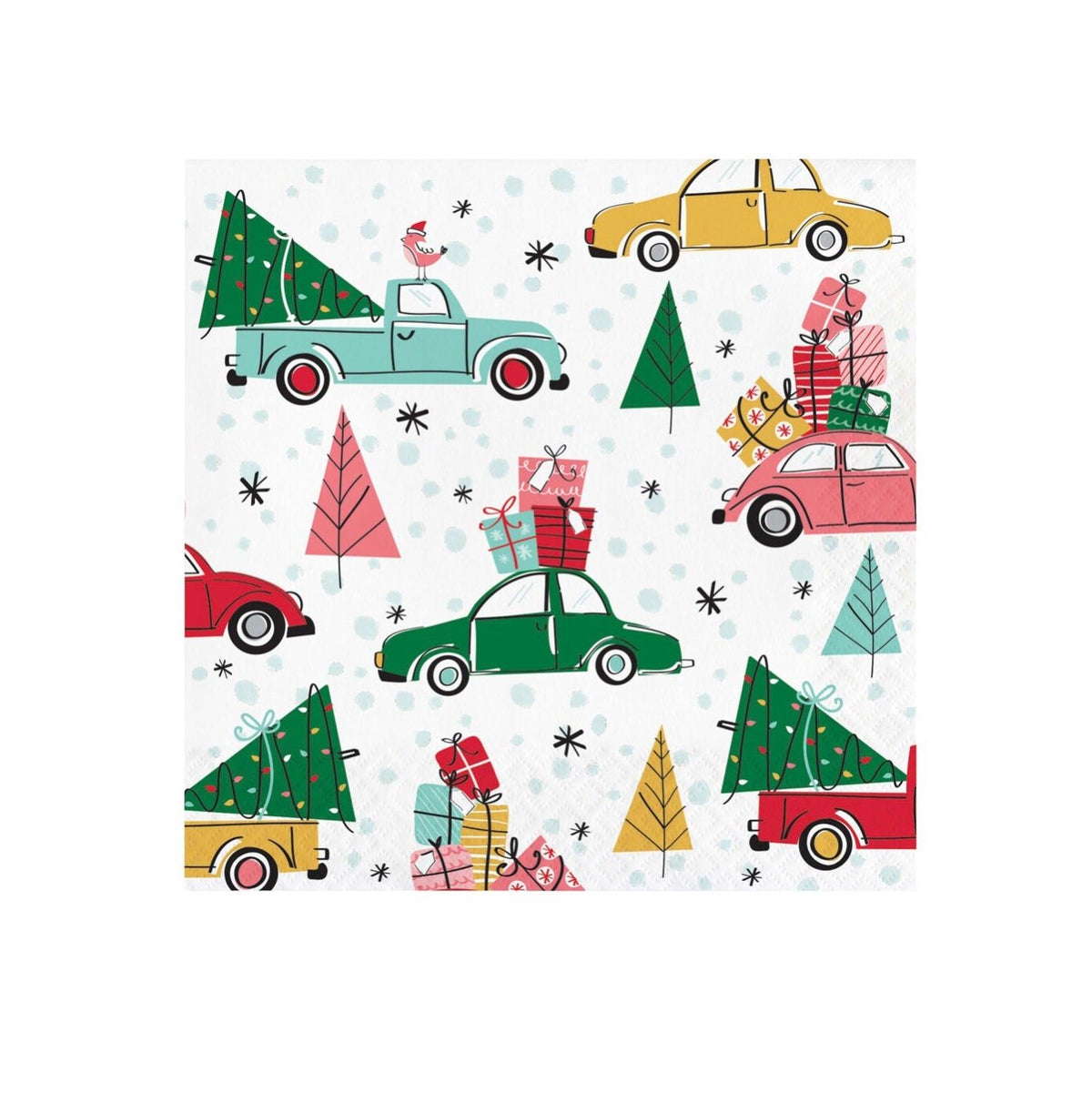 Holiday Truck Napkins - Stesha Party