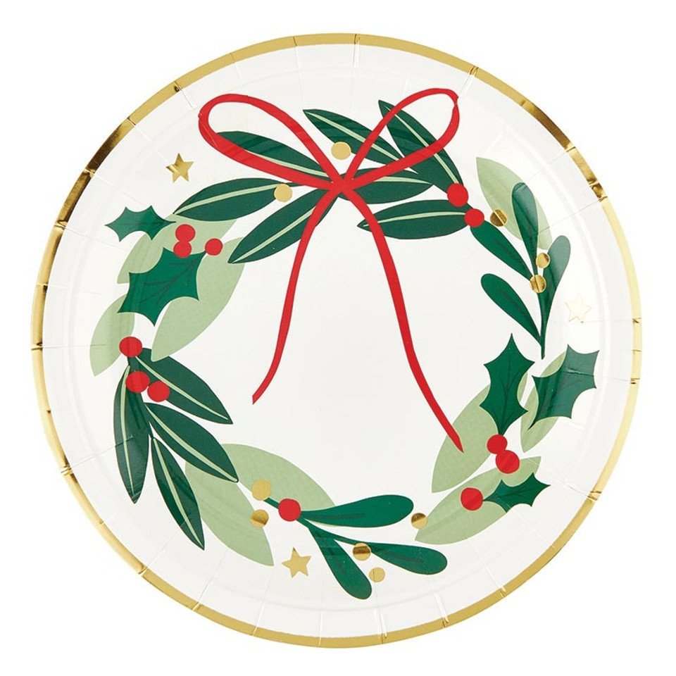 Holiday Wreath Cake Plates - Stesha Party