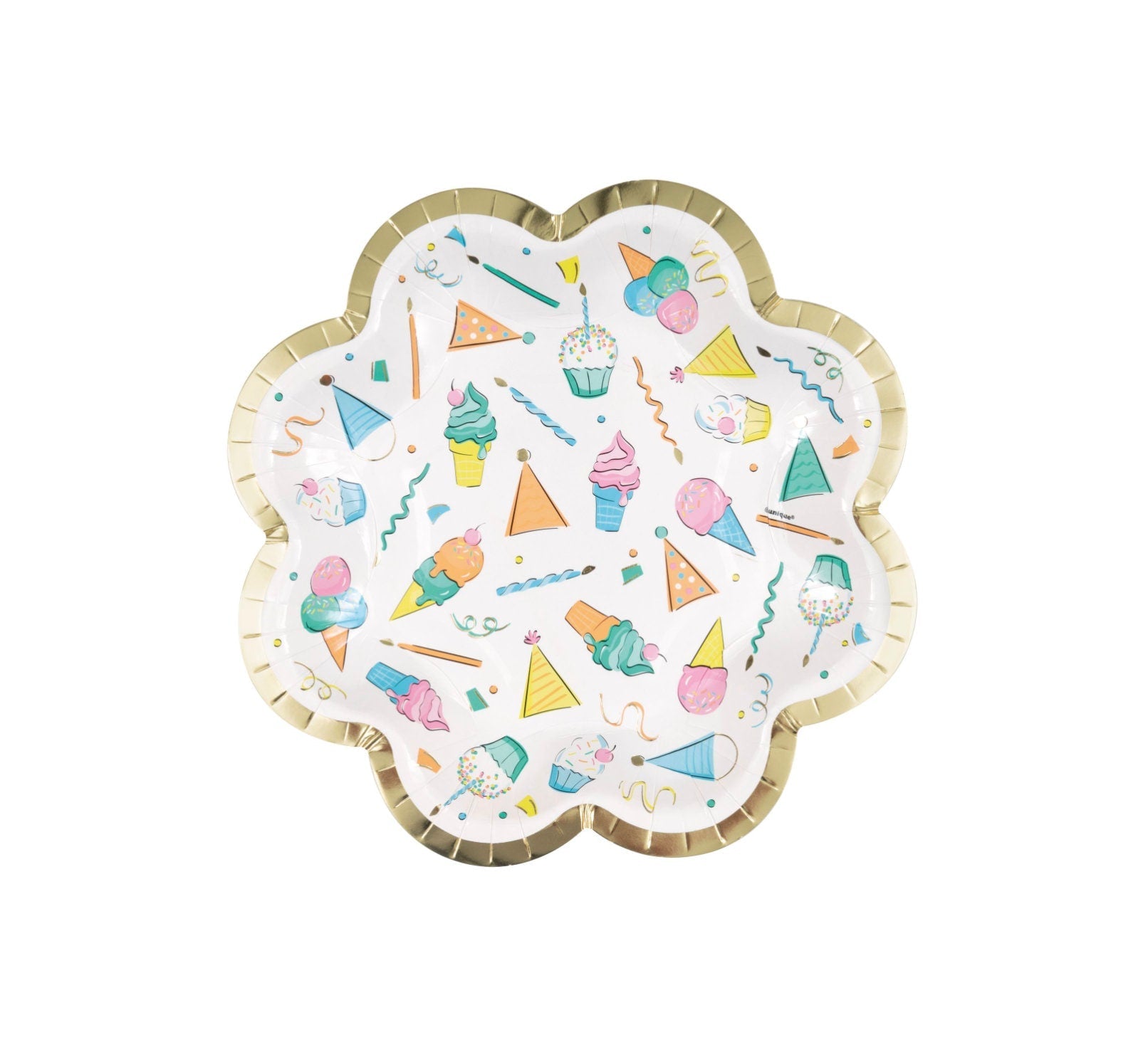 Ice Cream Party Paper Plates - Stesha Party