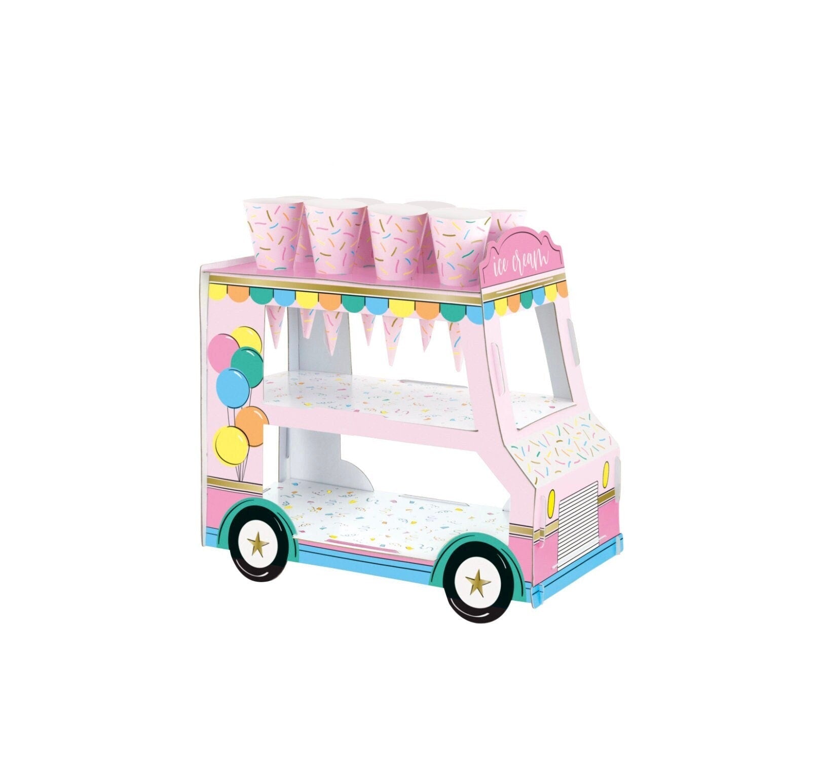 Ice Cream Truck Centerpiece - Stesha Party