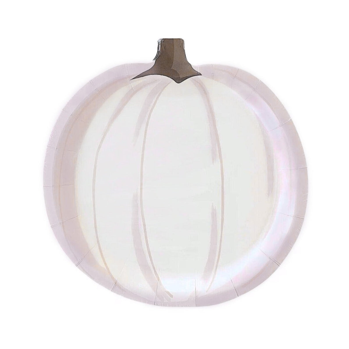 Lavender &amp; White Pumpkin Plates