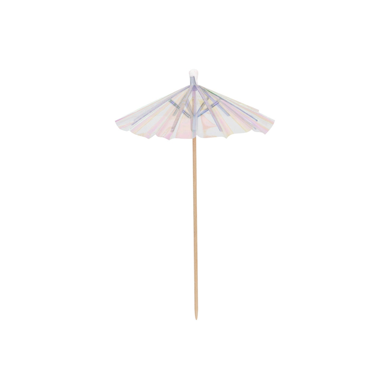 Iridescent Drink Umbrellas 25ct - Stesha Party