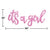 It's a Girl Cursive Balloon Banner - Stesha Party