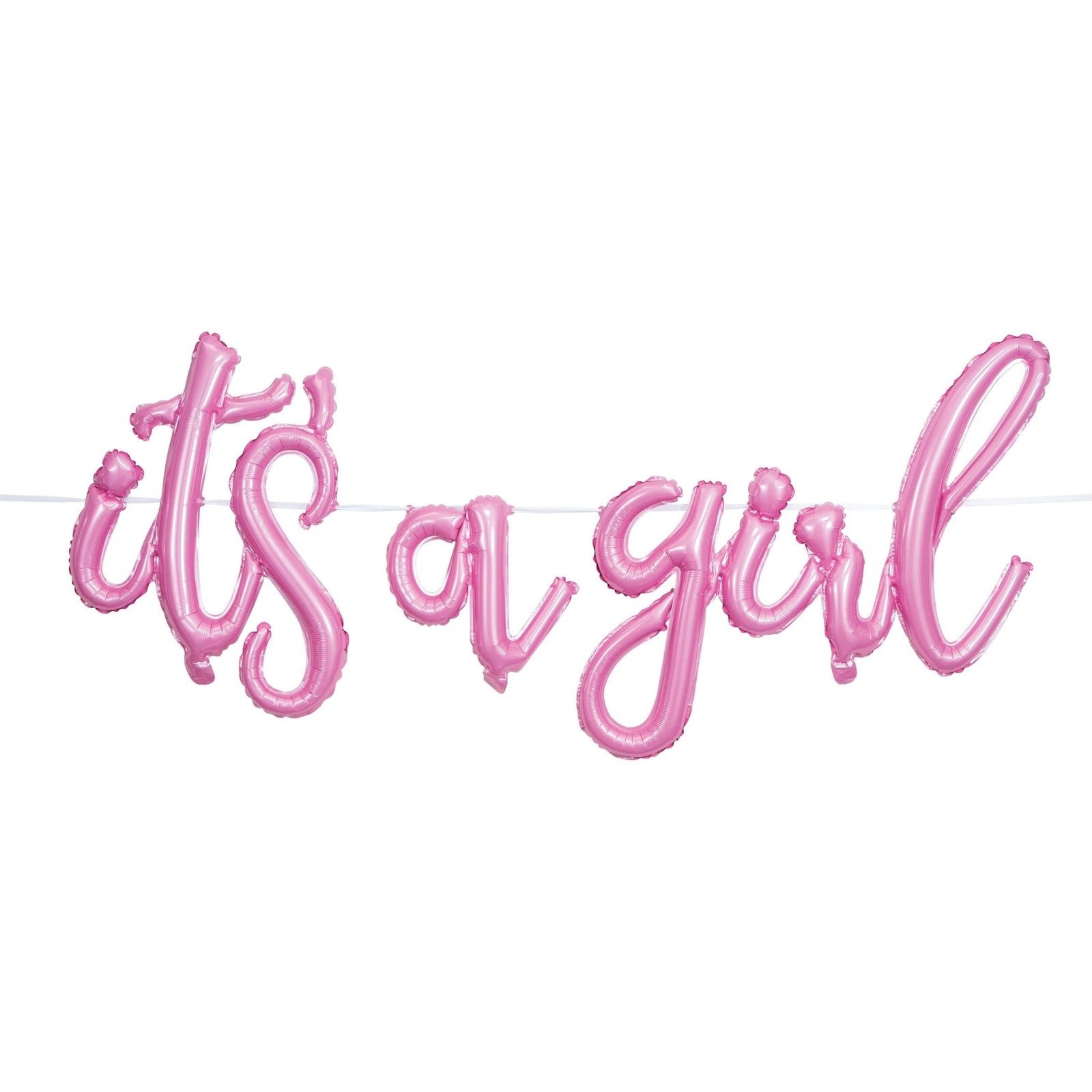 It's a Girl Cursive Balloon Banner - Stesha Party