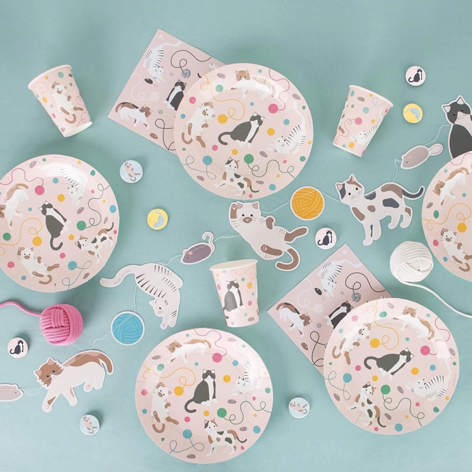 Kitty Cat Party Banner - Stesha Party