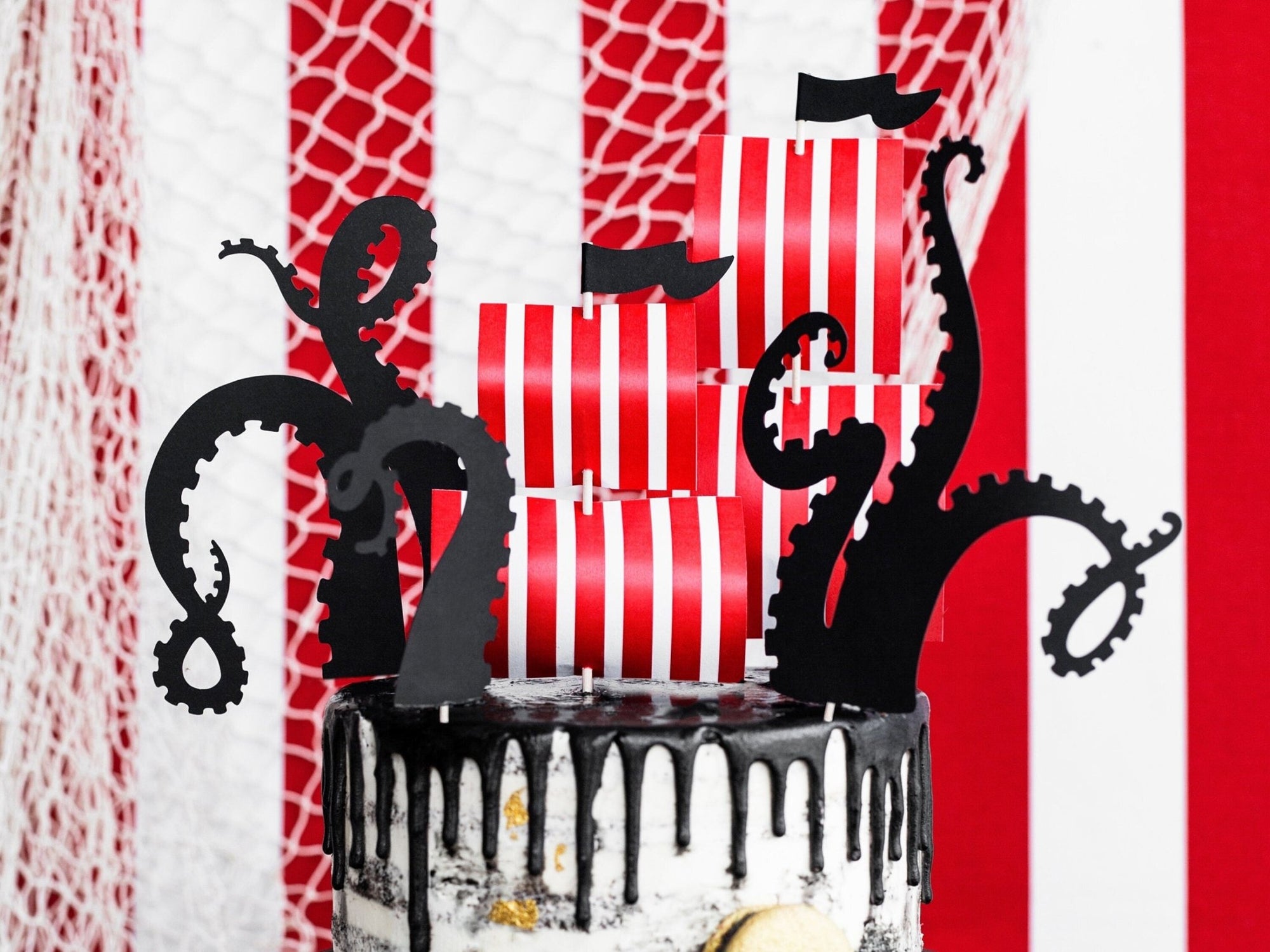 Kraken Party Cake Toppers - Stesha Party
