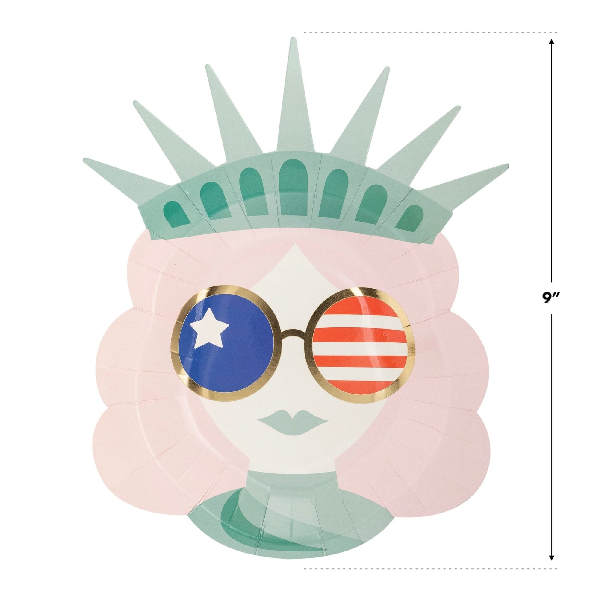 Lady Liberty Paper Plates - Stesha Party