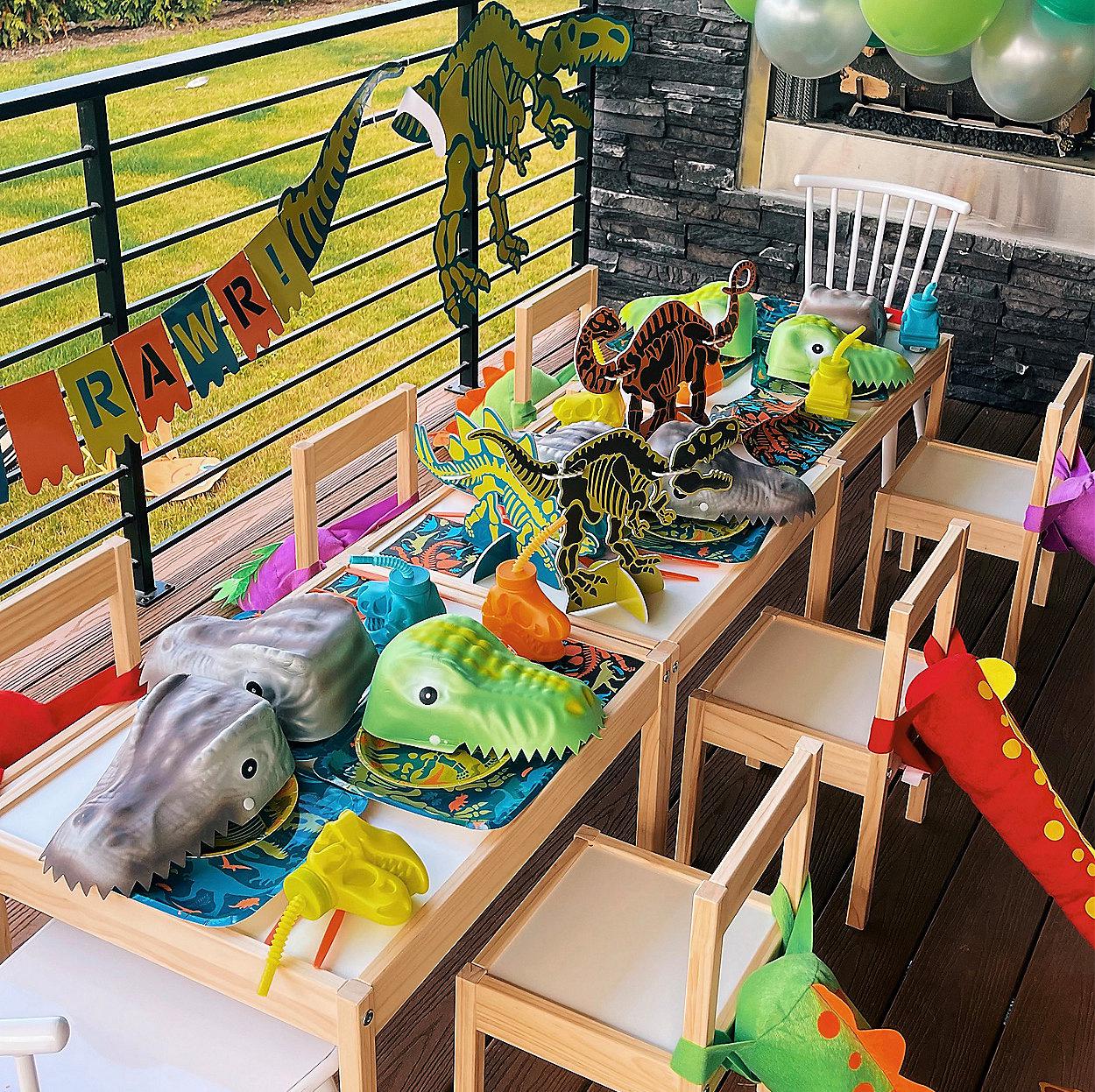 Large Dinosaur Party Banner 7ft - Stesha Party