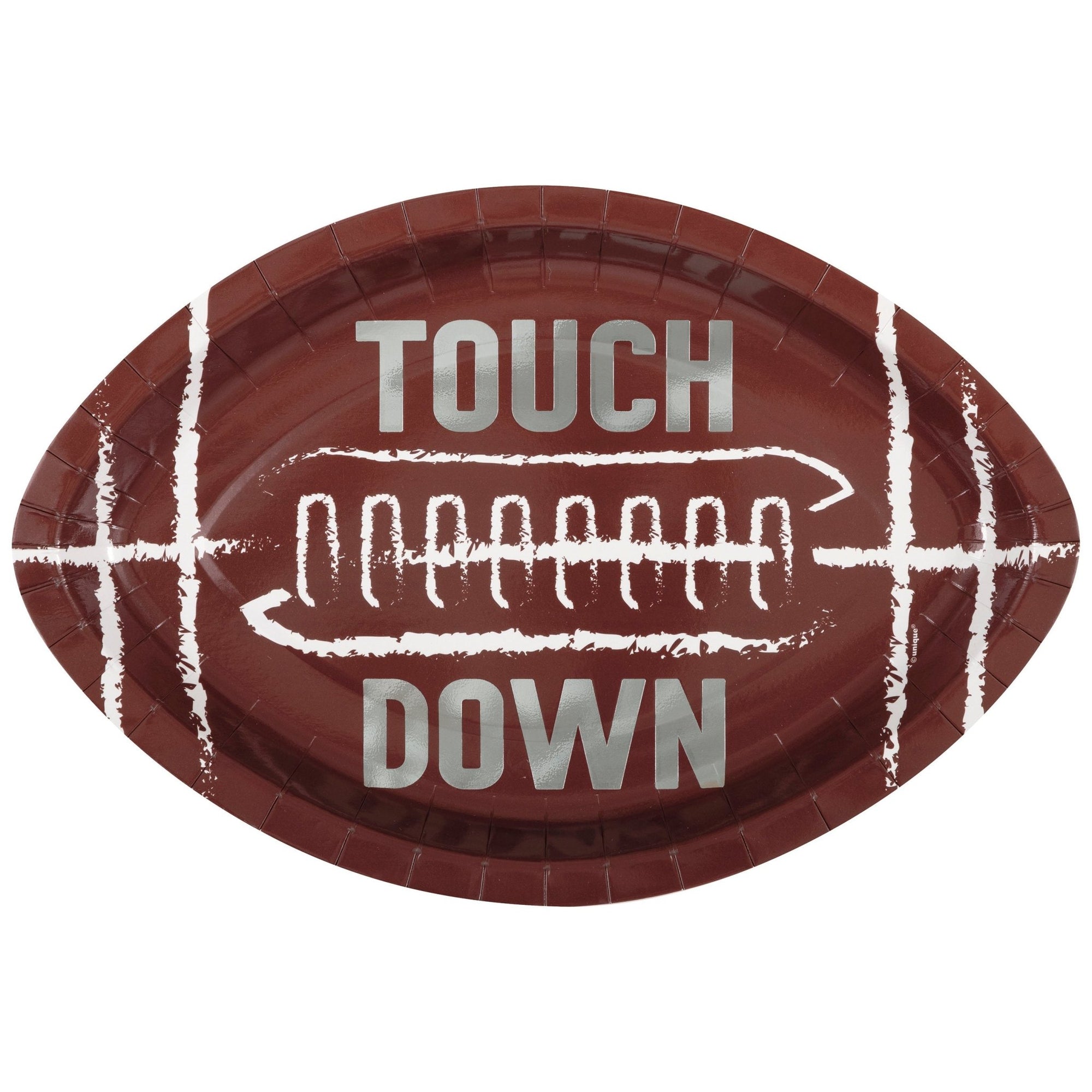 Large Football Touchdown Party Plates - Stesha Party