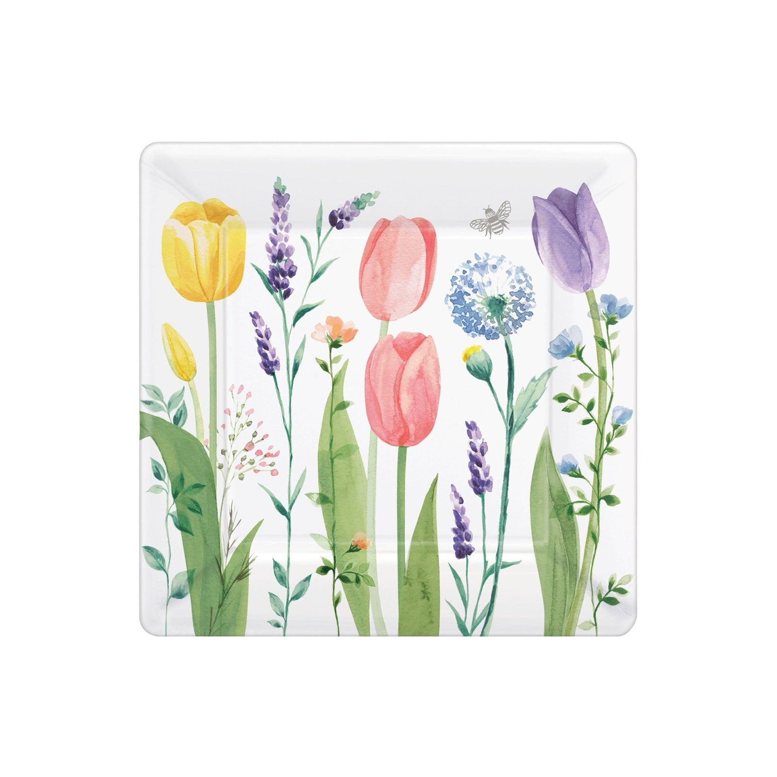 Large Tulip Paper Plates - Stesha Party