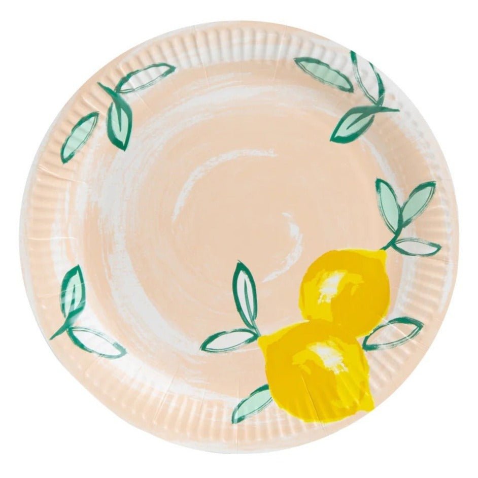 Lemon Party Plates - Stesha Party